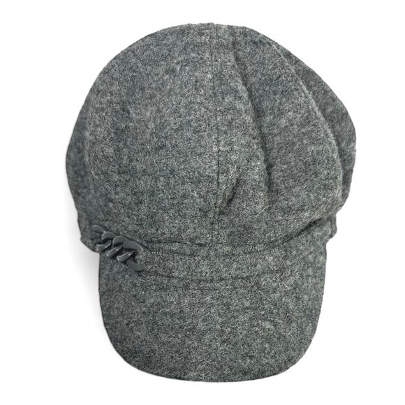 Nine West Newsboy Gray Wool Blend Womens Adjustable Hat One Size - Picture 4 of 6